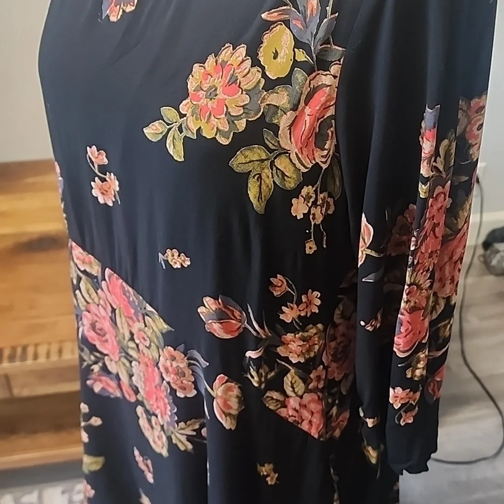 🔆Free People Black Floral Dress🔆 - Picture 5 of 5